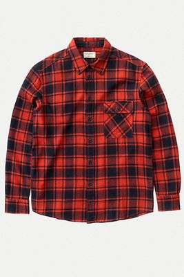 Sten Checked Cotton-Flannel Shirt from Nudie Jeans