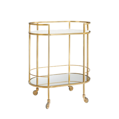 Lovelace Marble Shelf Bar Cart from Swoon 