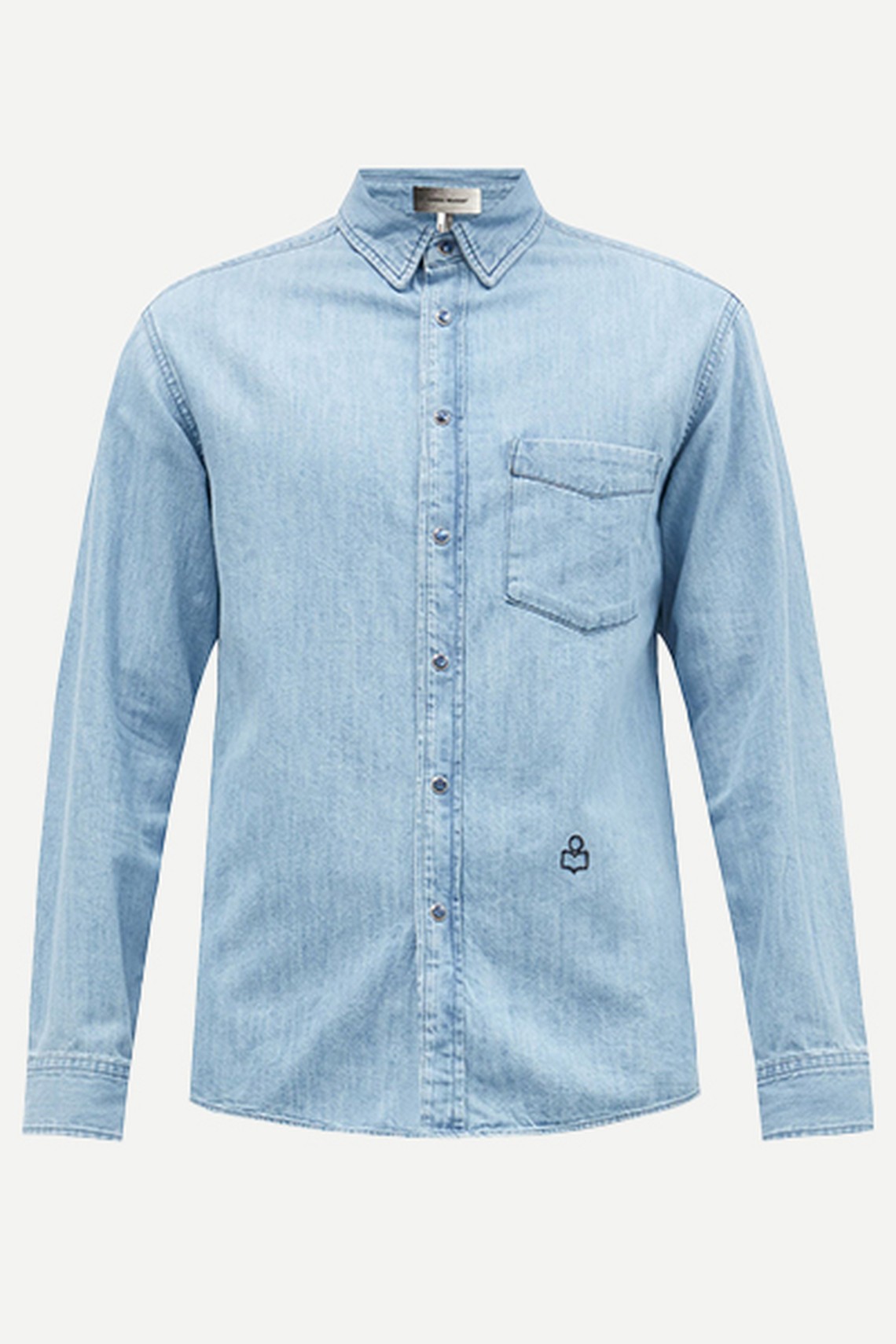 Lako P Washed-Denim Shirt from Isabel Marant