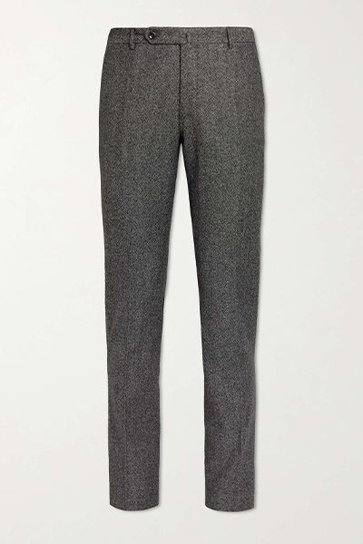Slim-Fit Bouclé Trousers from Incotex