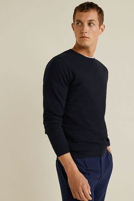 Structured Cashmere Cotton Sweater from Mango
