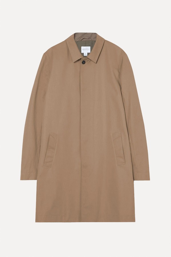 Showerproof Cotton Mac from Sunspel