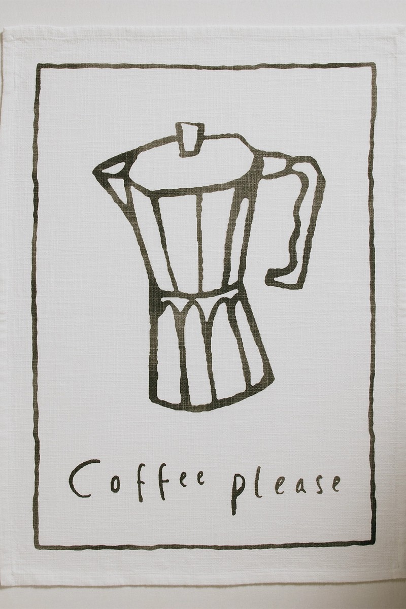 Coffee Please Tea Towel from The White Company