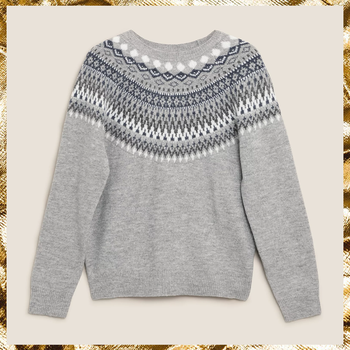 Cosy Fair Isle Crew Neck Jumper, £35