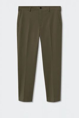 Slim-Fit Cotton Suit Trousers from Mango