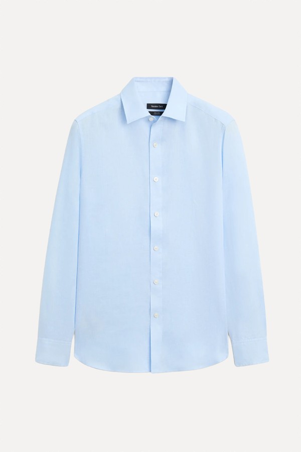 Slim Fit 100% Linen Shirt from Massimo Dutti