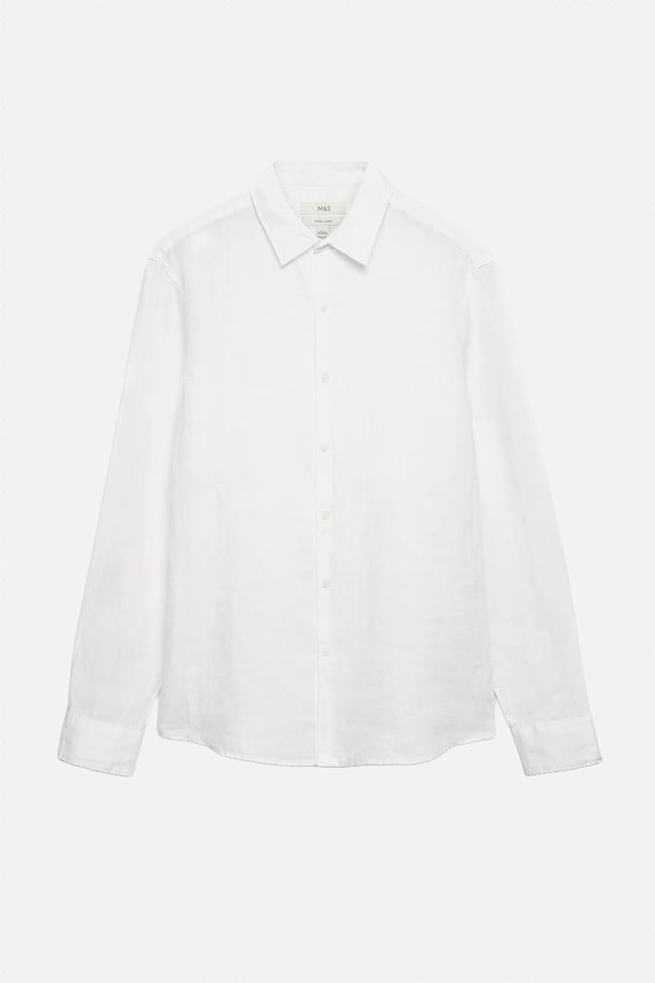 Regular Fit Pure Linen Shirt from Marks & Spencer