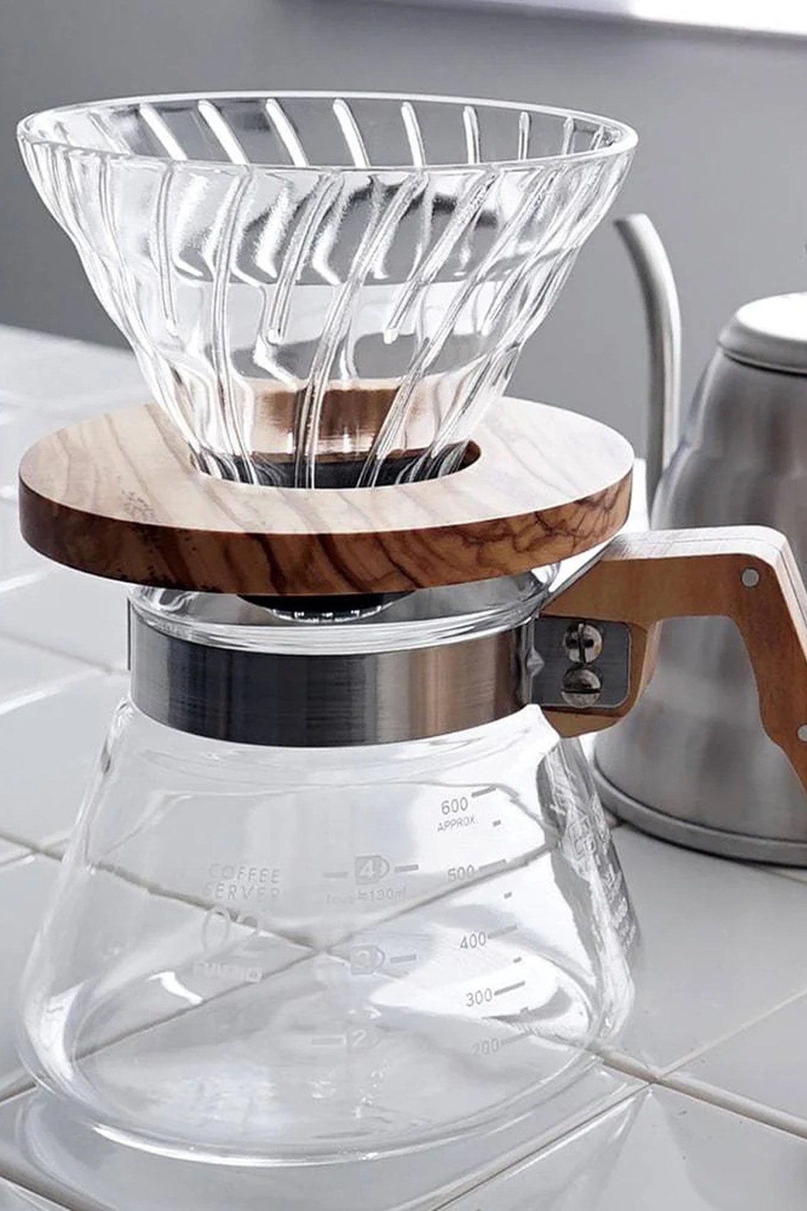 V60 Glass Coffee Dripper from Hario