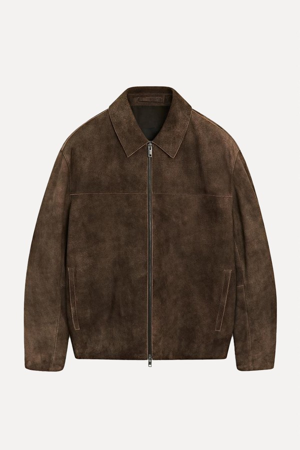 Suede Goatskin Jacket from Massimo Dutti