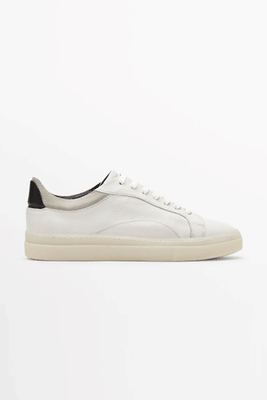 Nappa Leather Trainers With Translucent Soles from Massimo Dutti