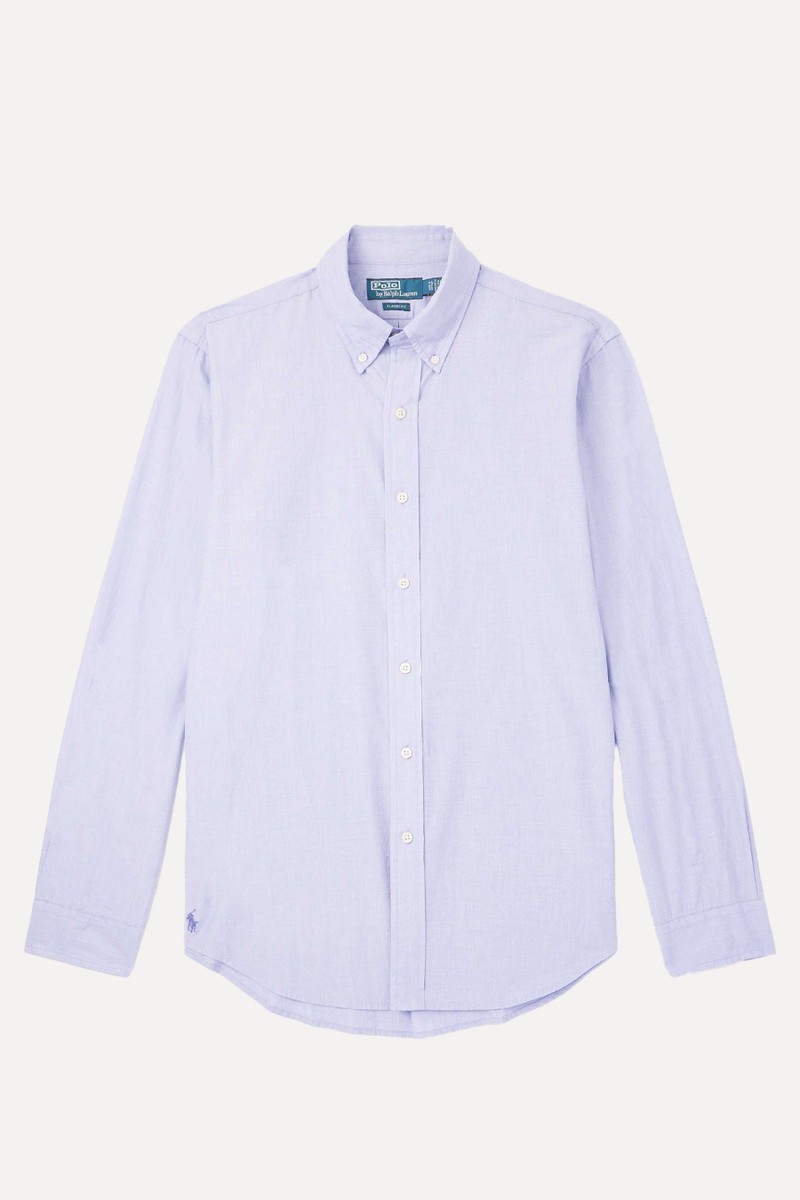 Button-Down Collar Cotton Shirt from POLO RALPH LAUREN