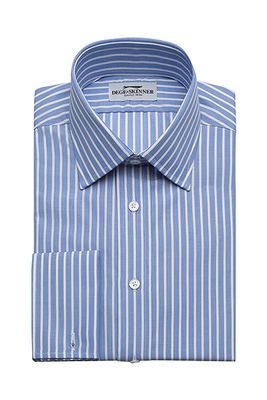 Blue White Stripe Cotton Shirt