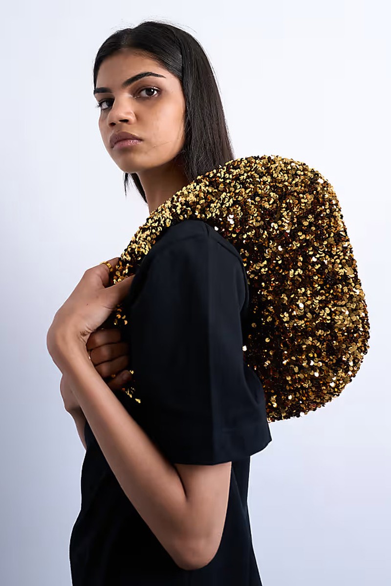 Santana Scoop Sequin Shoulder Bag from Topshop