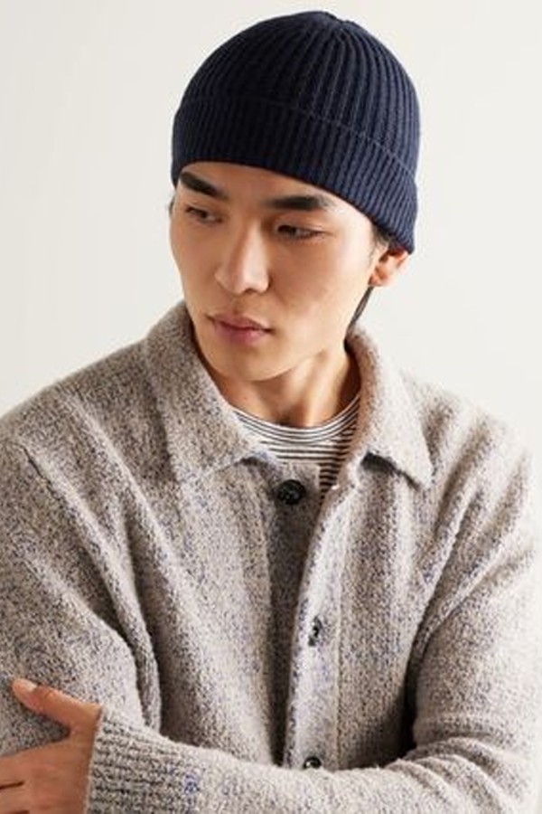 Kensington Ribbed Cashmere-Blend Beanie from Club Monaco