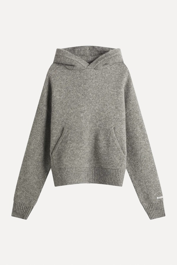 Mohair Knitted Logo Hoodie from About:Blank