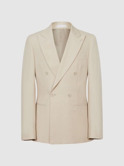 Double Breasted Linen Blazer