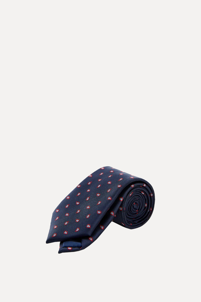 Stain-Resistant Printed Tie from Mango