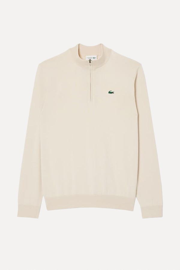 Quarter Zip Heat Regulating Golf Sweater from Lacoste