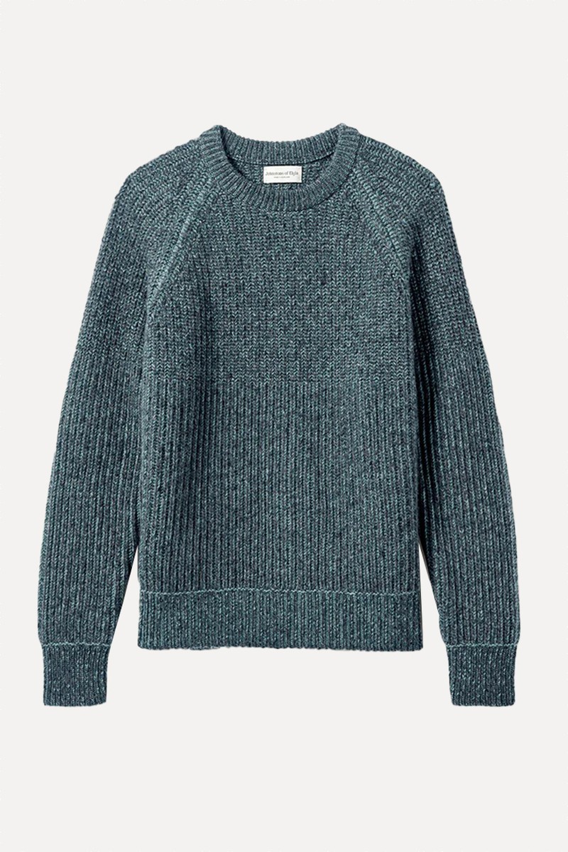 Ribbed Donegal Cashmere Jumper from Johnstons Of Elgin