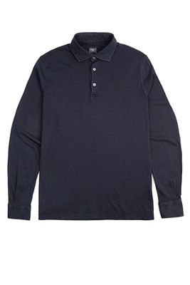 Giza Cotton Long Sleeve Polo Shirt from Fedeli