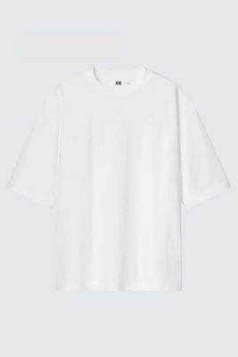 U Airism Cotton Oversized Crew Neck T-Shirt from Uniqlo