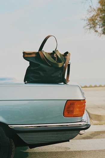 Canvas Tote Bag With Leather Details, £149