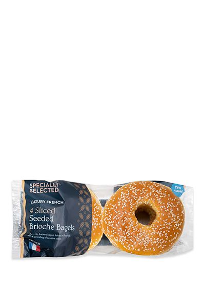 Specially Selected Sliced Seeded Brioche Bagels