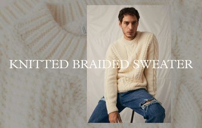 Knitted Braided Sweater, £59.99
