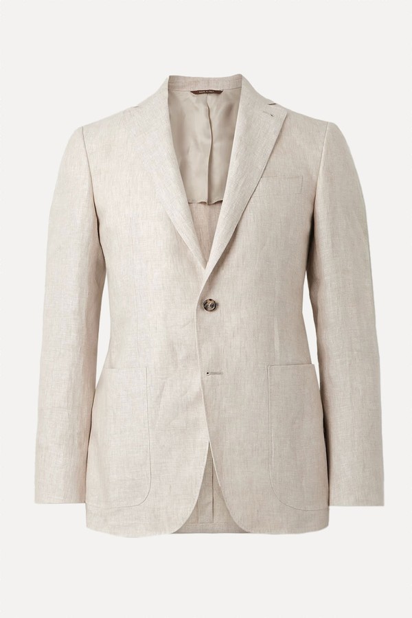 Kei Linen Suit Jacket from Canali