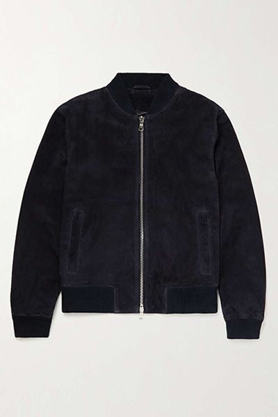 Suede Bomber Jacket