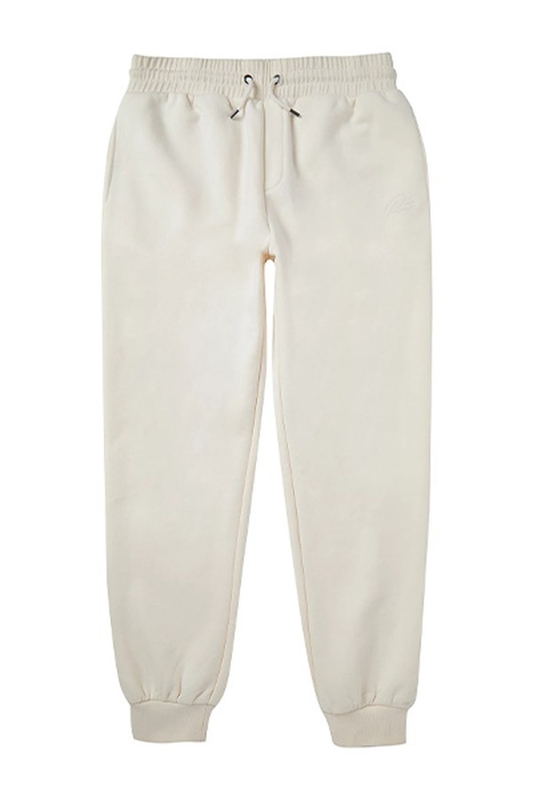 Ecru RI Embroidered Slim Fit Joggers from River Island