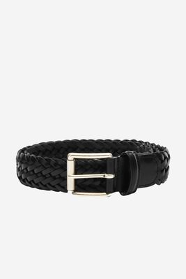 3.5cm Woven Leather Belt  from Anderson's