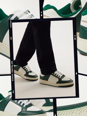 SL/61 Mesh and Leather Sneakers, £580 | SAINT LAURENT