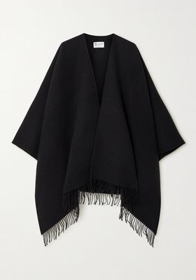 Fringed Wool Cape from Johnstons Of Elgin