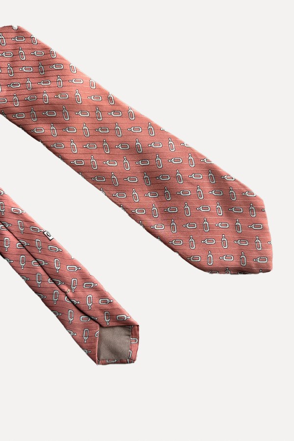 1980s Patterned Silk Tie from Giorgio Armani