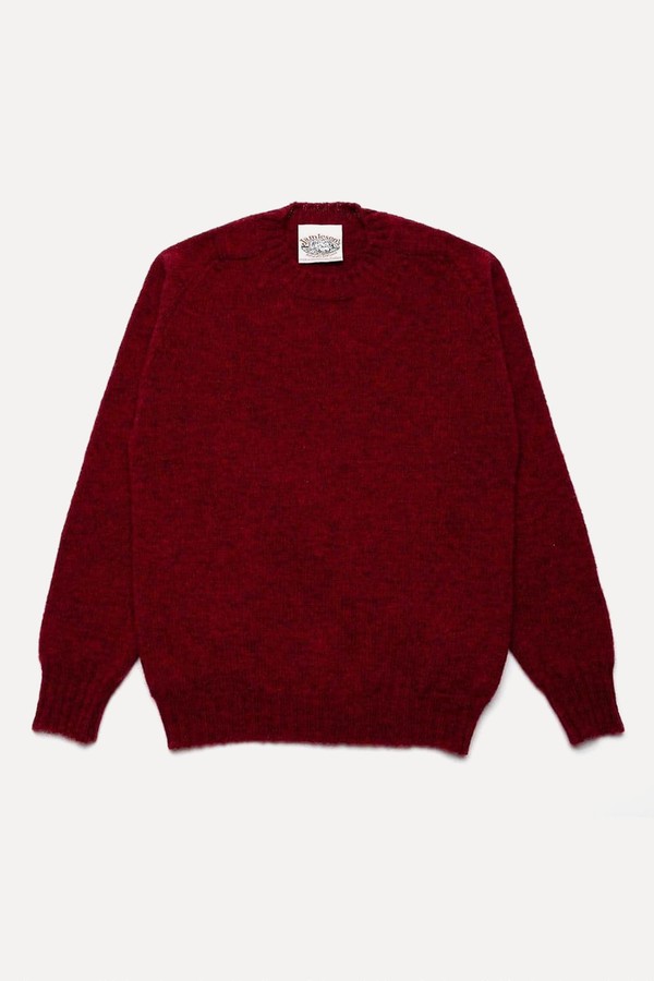 Crew Neck Saddle Shoulder Sweater