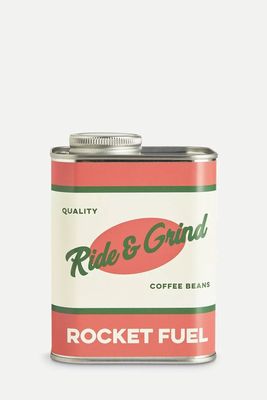 Rocket Fuel Coffee Bean Tin from Ride & Grind