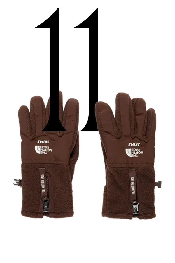 Retro Denali Fleece Gloves from The North Face X Skims