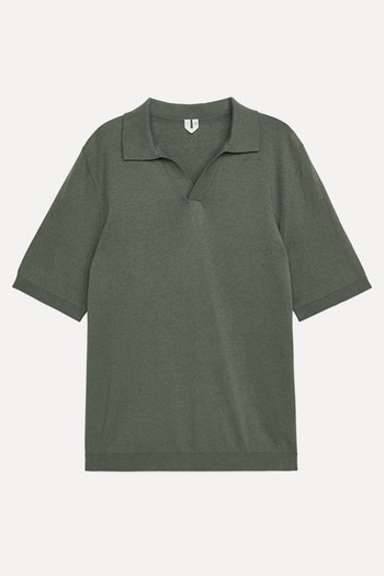 Cotton Linen Polo Shirt from ARKET