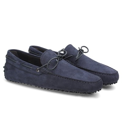 Navy Nubuck Driving Shoes