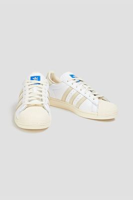 Superstar Embossed Leather Sneakers from Adidas Originials