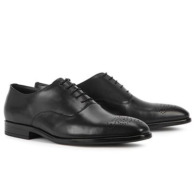 Guy Black Leather Oxford Shoes from Paul Smith