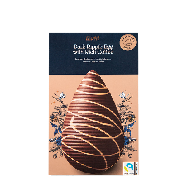 Dark Ripple Egg With Rich Coffee