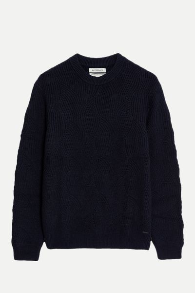 Fine Merino Wool Jumper with Cashmere