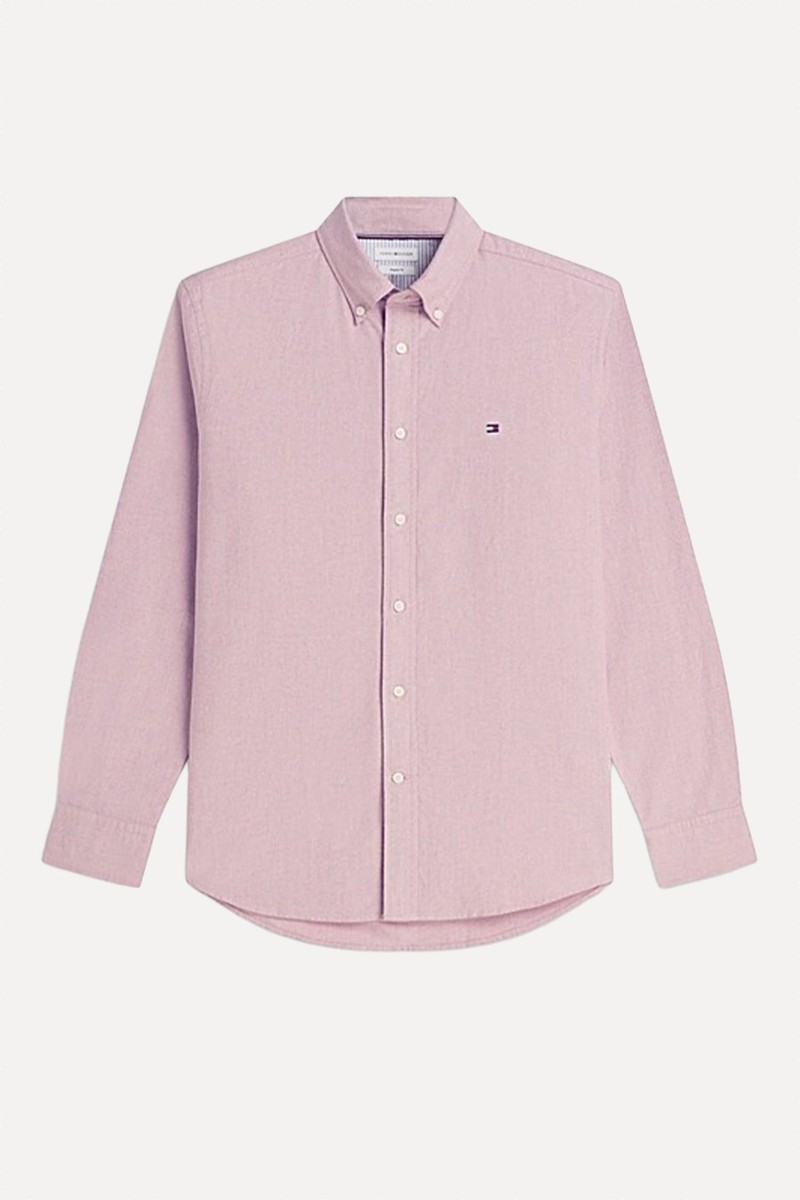 Regular Fit Flag Embroidery Oxford Shirt
