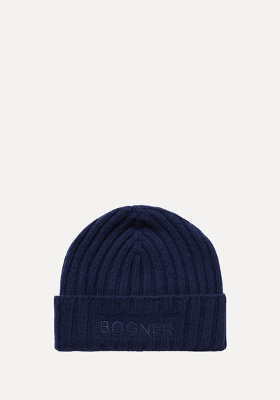 Ribbed Logo Beanie  from Bogner 