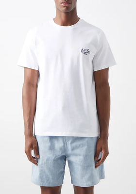 Raymond Logo Embroidered Cotton Jersey T-shirt from A.P.C.