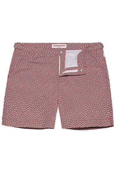 Vintage Rose/Cloud Narin Mid-Length Swim Shorts