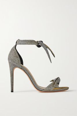Clarita Bow-Embellished Lurex Sandals from Alexandre Birman