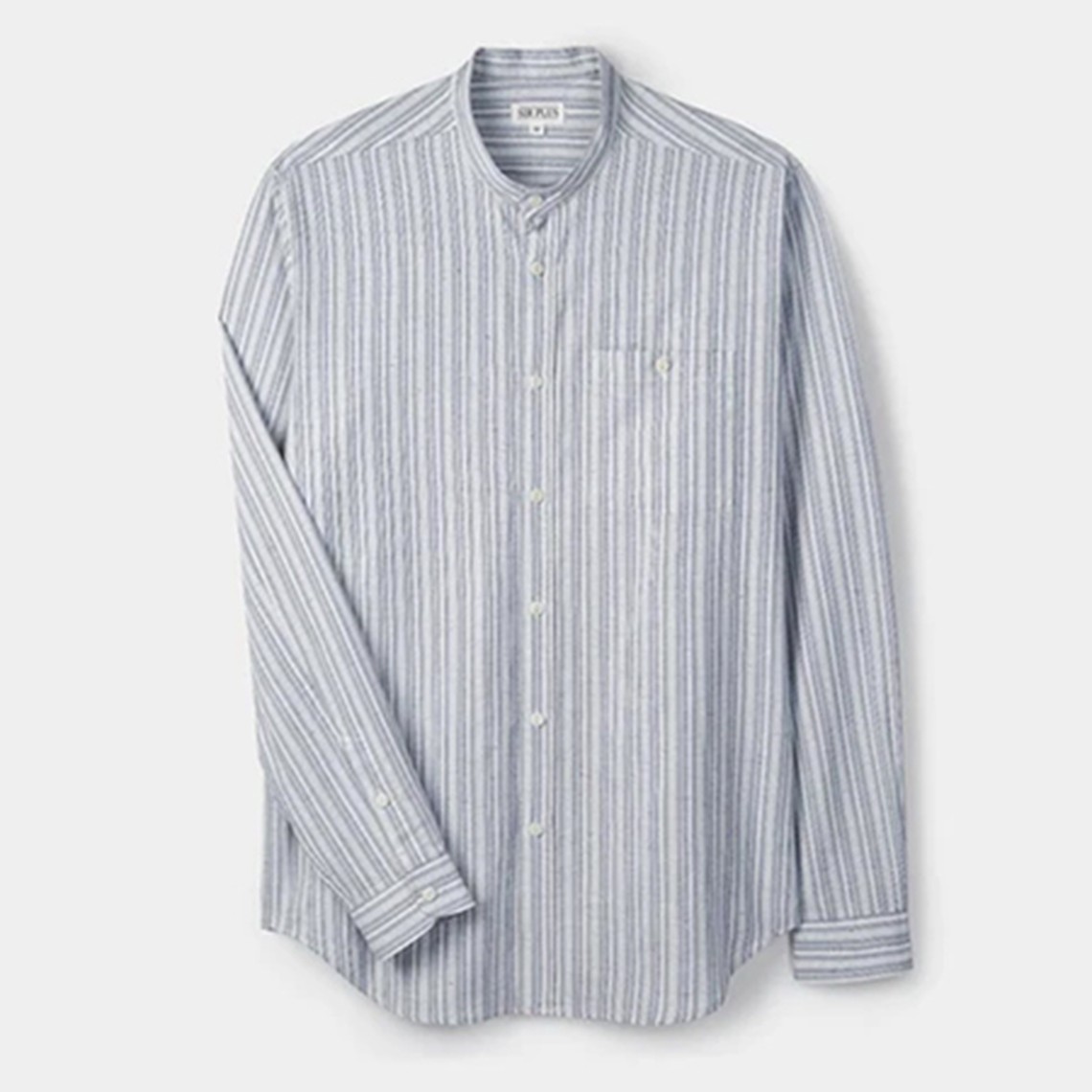 Blue Stripe Grandad Shirt from Sirplus